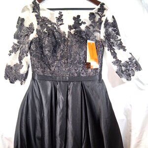 High End Customization Women's Black Formal Dress Size 8